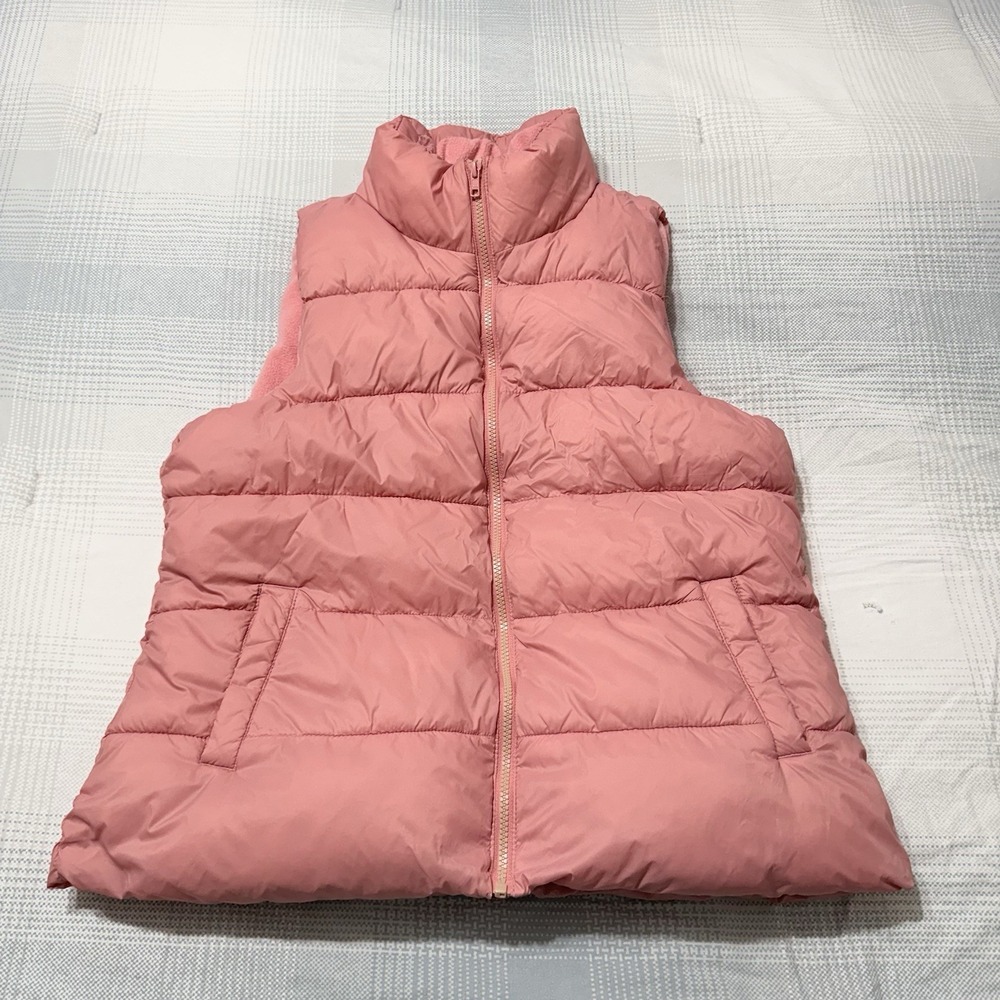 Old Navy Coral Puffer Vest Womens‎ Large Antique Coral